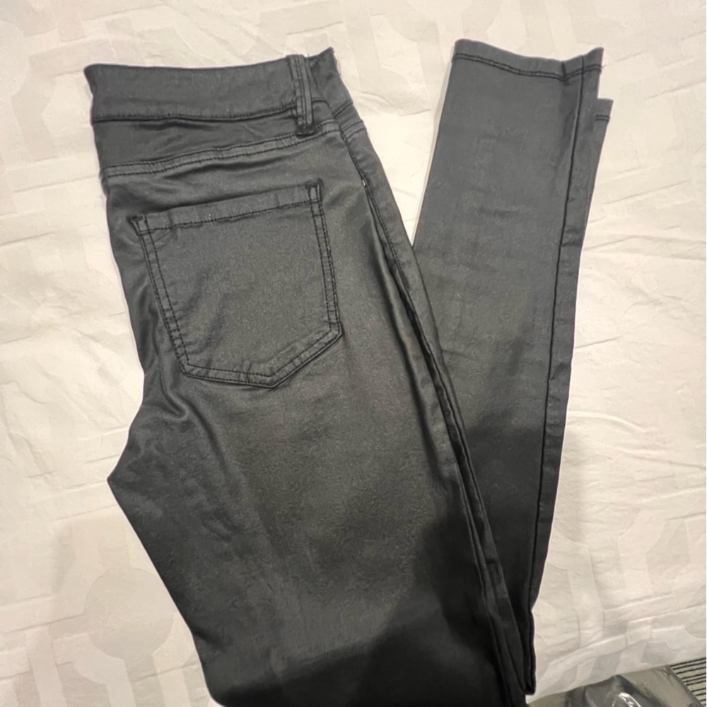 Aqua waxed skinny jeans
